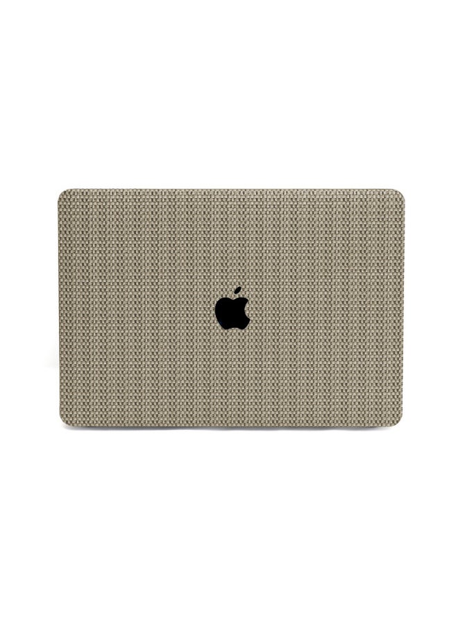 ماركة غير محددة - ينطبق على غطاء حماية الكمبيوتر المحمول Apple MacBookPro غطاء حماية الكمبيوتر من الجلد الصناعي غير اللامع بنمط قش M3 - اللون: K1611 حصيرة من القش - رقم 2 لون - الطراز المطبق: (مسطح) 15.4 Pro Retina (A1398) - Image 1