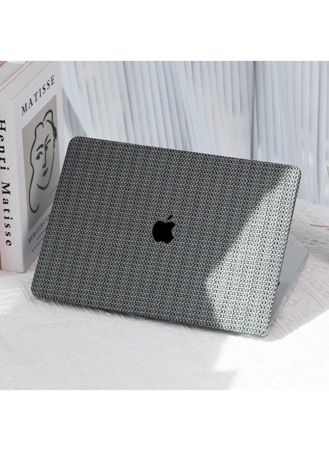 ماركة غير محددة - ينطبق على غطاء حماية الكمبيوتر المحمول Apple MacBookPro غطاء حماية الكمبيوتر من الجلد الصناعي غير اللامع بنمط قش M3 - اللون: K1611 حصيرة من القش - رقم 2 لون - الطراز المطبق: (مسطح) 15.4 Pro Retina (A1398) - Image 1