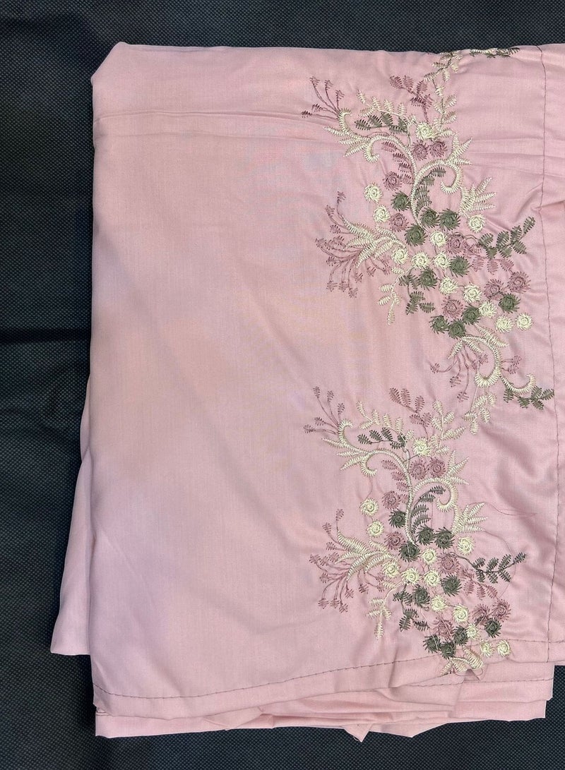 Wide and comfortable embroidered women's prayer sheet, excellent material (mared)  - Image 1