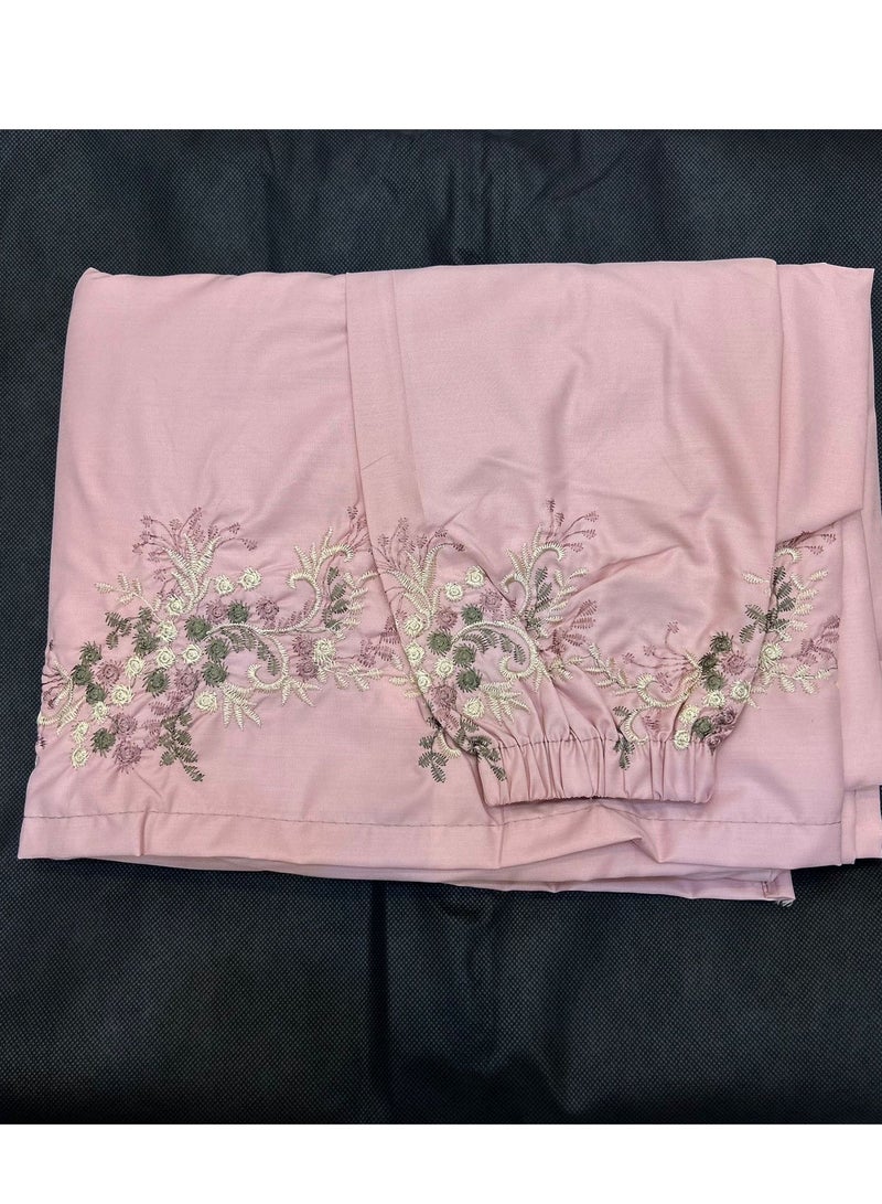 Wide and comfortable embroidered women's prayer sheet, excellent material (mared)  - Image 2