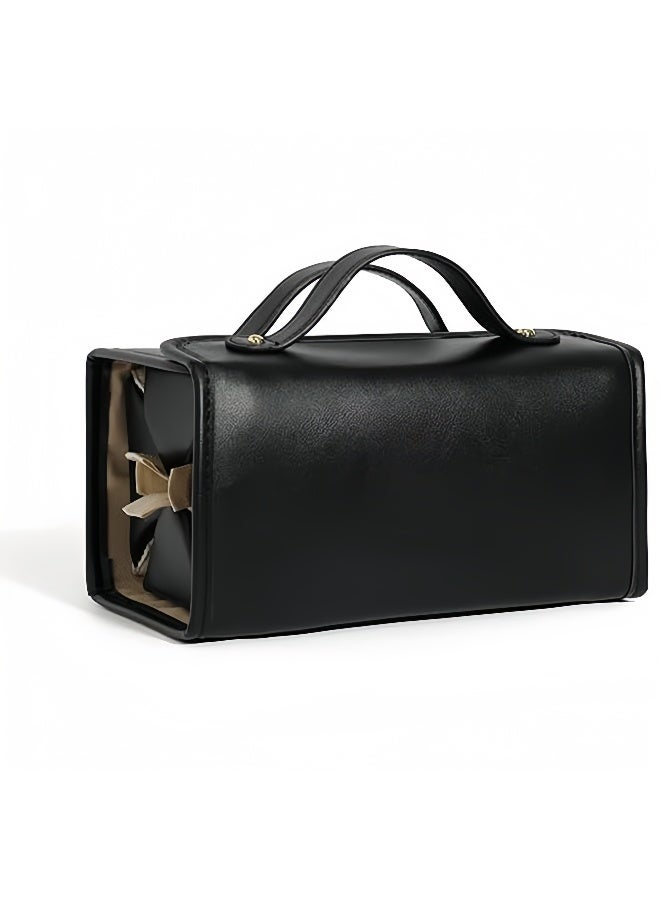 Travel Makeup Bag 4-in-1 Roll-Up,Capacity Cosmetic Bag for Women Portable Pouch Case Toiletry Bag Storage Organizer With 4 Detachable Removable - Image 1