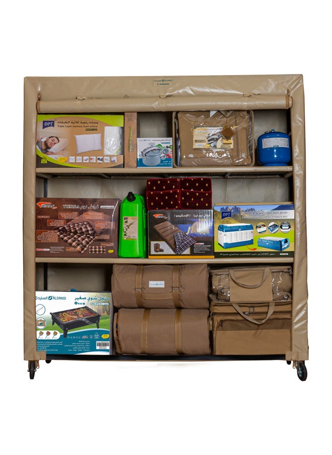 AL SANIDI SteeL storage outdoor cupboard, Warehouse storage for camping, Multicolored , Size 65*200*200 Cm  - Image 5
