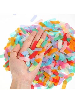 Civaner Tissue Sprinkle Confetti Dount Baby Shower Table Confetti Colorful Rainbow Sprinkle Confetti For Ice Cream Theme Party Birthday Baby Shower Party Suppliers Decoration (50G)  - Image 3