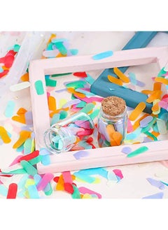 Civaner Tissue Sprinkle Confetti Dount Baby Shower Table Confetti Colorful Rainbow Sprinkle Confetti For Ice Cream Theme Party Birthday Baby Shower Party Suppliers Decoration (50G)  - Image 5