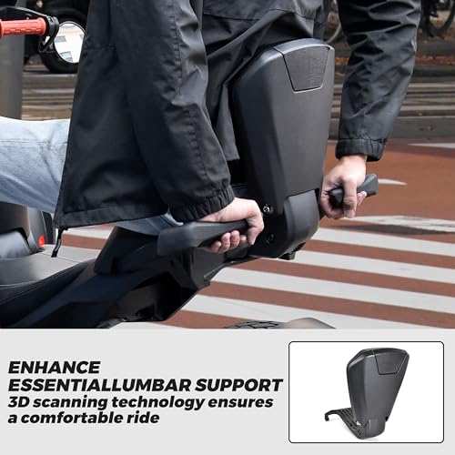 SAUTVS Black Foldable Passenger Backrest for Can-Am Ryker, Cast Aluminum Black Sport Passenger Back Rest Kit for Can Am Ryker 600 900 & Ryker Rally 2019-2023 Accessories (Replace #219400843) - Image 5