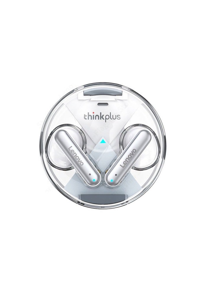 سماعة اذن لاسلكية لينوفو ثينك بلس بميكروفون تدعم خاصية تقليل الضوضاء صوت جهير ستريو بنظام هاي فاي اللون ابيض - Image 1