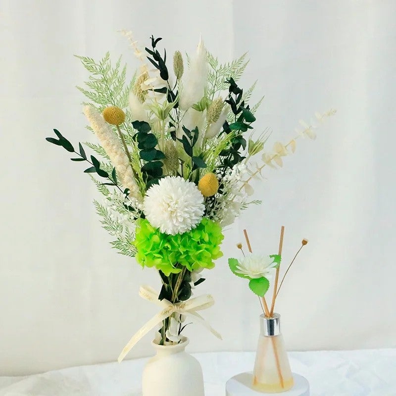 Y&D Handmade Mini Dried Flower Bouquet - Natural Dried Plants for Wedding, Christmas, Thanksgiving, Chinese New Year Decor, Bridal Bouquet - Image 5