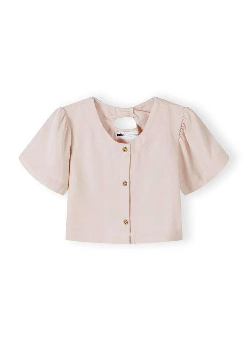 MINOTI Teen Girls Top and Wide-Leg Trousers Set with Buttons