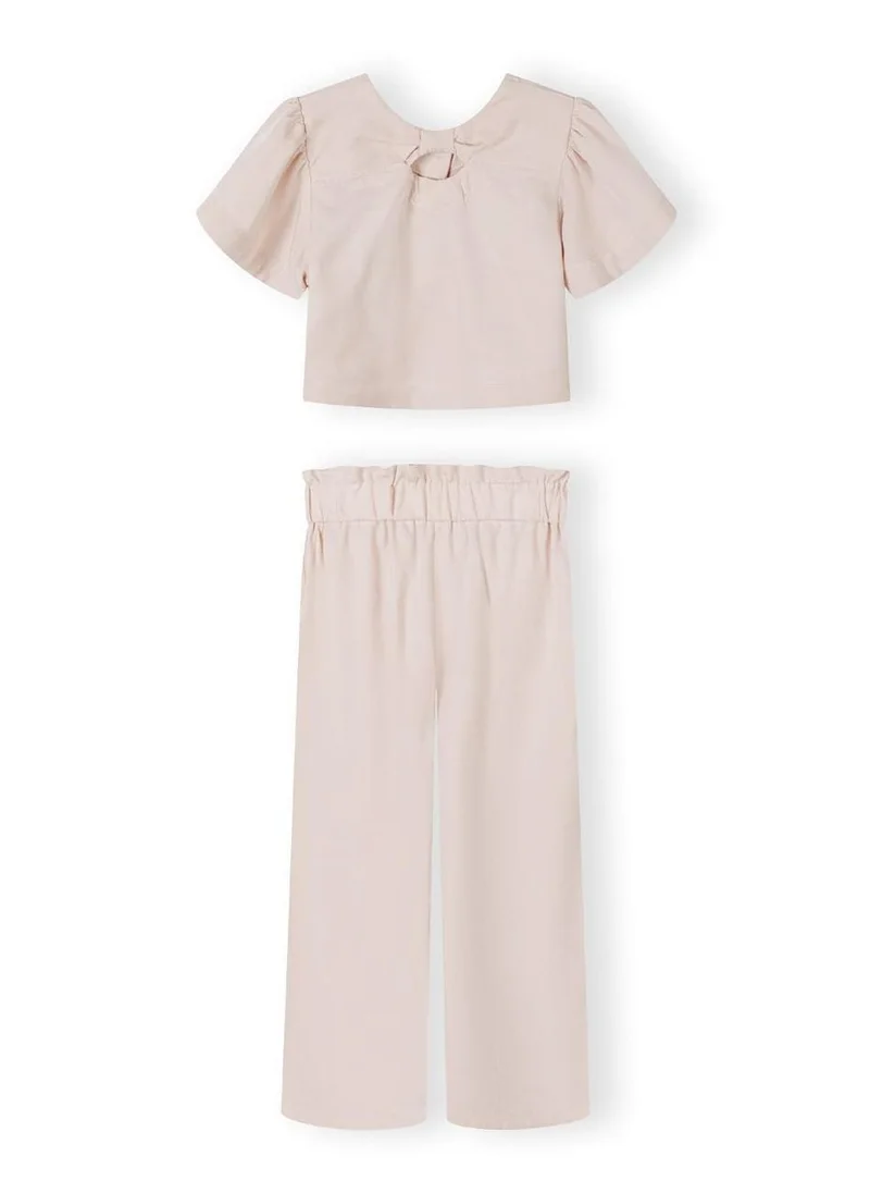 مينوتي Teens Frill Sleeve Top And Wide Leg Trouser Set