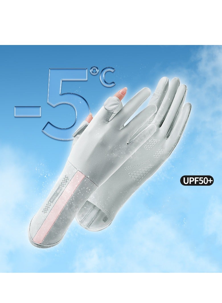 RTYY قفازات نسائية، قفازات قيادة، قفازات طويلة للحماية من أشعة الشمس في الصيف، حماية من الأشعة فوق البنفسجية - Image 4