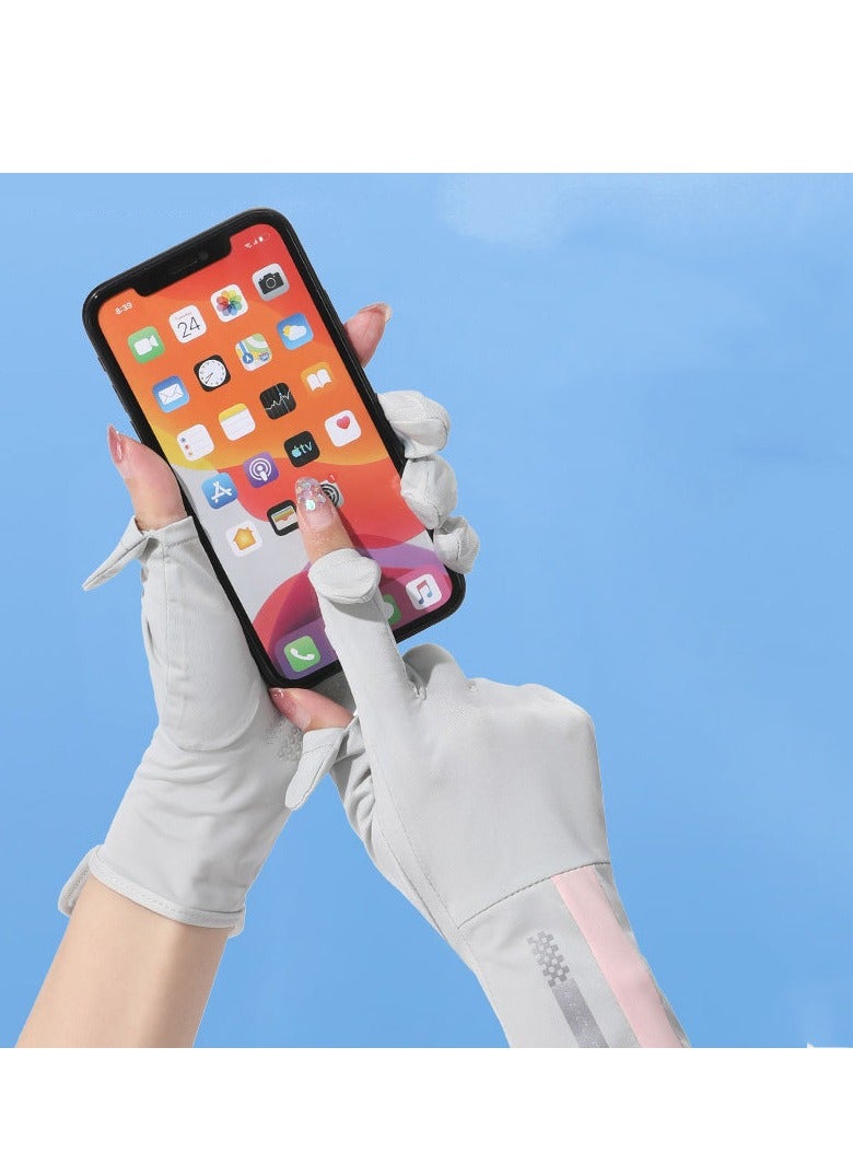 RTYY قفازات نسائية، قفازات قيادة، قفازات طويلة للحماية من أشعة الشمس في الصيف، حماية من الأشعة فوق البنفسجية - Image 5