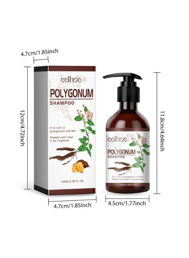 إيلهو شامبو هي شو وو للعناية بالشعر – لتنظيف فروة الرأس وتقوية الجذور وتعزيز لون الشعر الطبيعي (100 مل) - Image 2