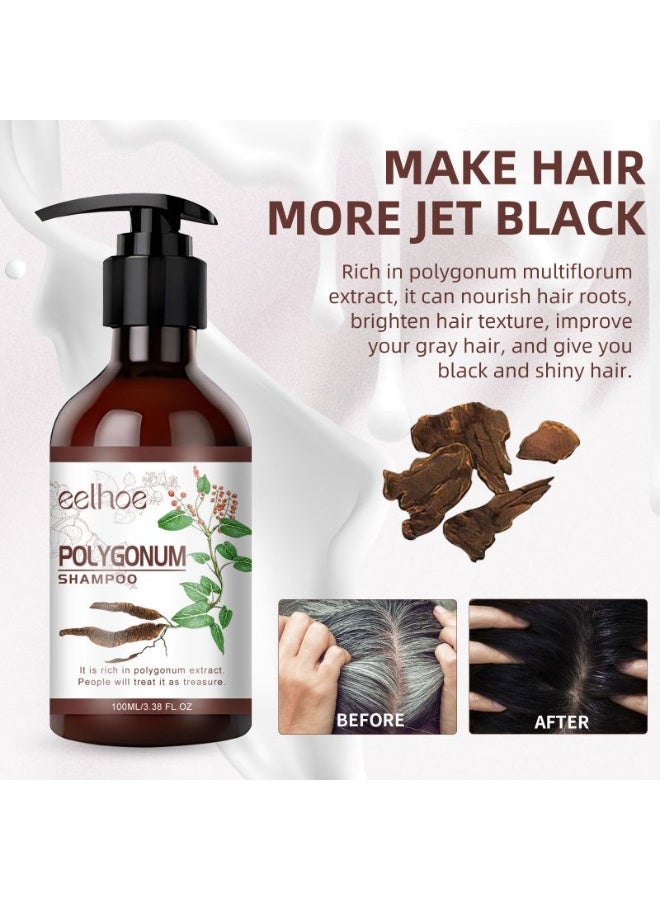 إيلهو شامبو هي شو وو للعناية بالشعر – لتنظيف فروة الرأس وتقوية الجذور وتعزيز لون الشعر الطبيعي (100 مل) - Image 1