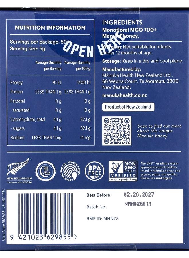 Manuka health Manuka Honey UMF 18+ MGO700+ 8.8 oz (250 g) - Image 2