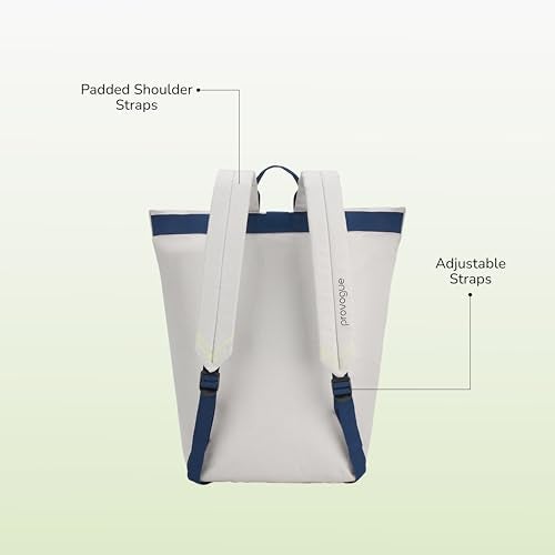 Provogue Metro Drift 30 litres everyday backpack for men and women in Cool Grey, premium fabric, stylish contemporary daily use outdoor bag | Adjustable Strap | Buckle Closure - Image 5