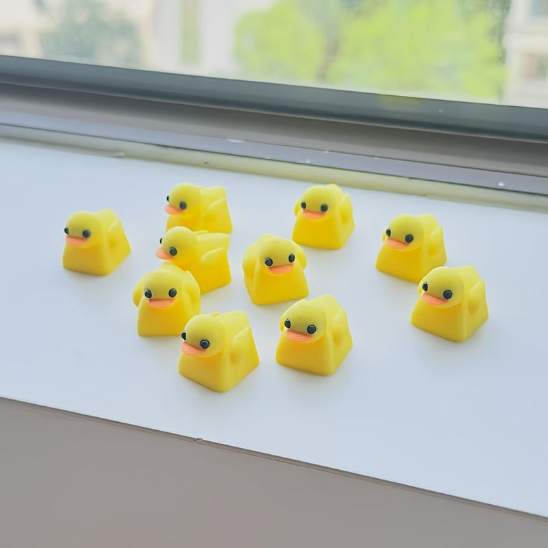 Handmade Yellow Duck Keycaps Desktop Set Gaming Enthusiast Holiday Gift Choice - Image 4