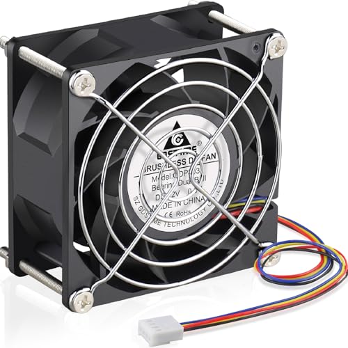 GDSTIME 80mm x 38mm 8038 PWM 4Pin High Speed Dual Ball Bearing DC 12V 80x80x38mm PC Computer Case Cooling Fan - Image 1