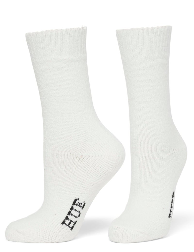 HUE Women's Crew Length Boot Socks, 2 Pair Pack, Blue Geo Spacedye, One Size - Image 4