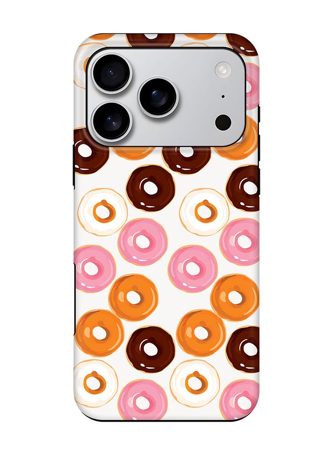 Stylizedd Tough Pro Magnetic Case for iPhone 17 Pro, Dual Layer hybrid PC + TPU Mobile Cover Matte - Donut Drops