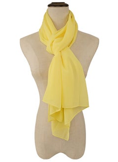 For Women Lightweight Breathable Solid Color Soft Chiffon Long Fashion Scarves Sunscreen Shawls (Yellow) - pzsku/ZBDA53D16A173B901F12DZ/45/_/1735566929/0f69edb0-eabe-4103-98d1-26617f0640c1