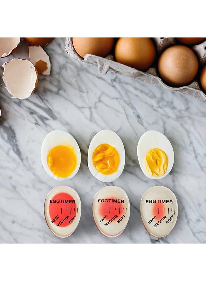 2Pcs Color Changing Boiled Egg Timer, Heat Sensitive Kitchen Cooking Tool with Soft Medium Hard Boiled Eggs Indicator, Safe Durable Design for Home Daily Use & Gift - Image 5