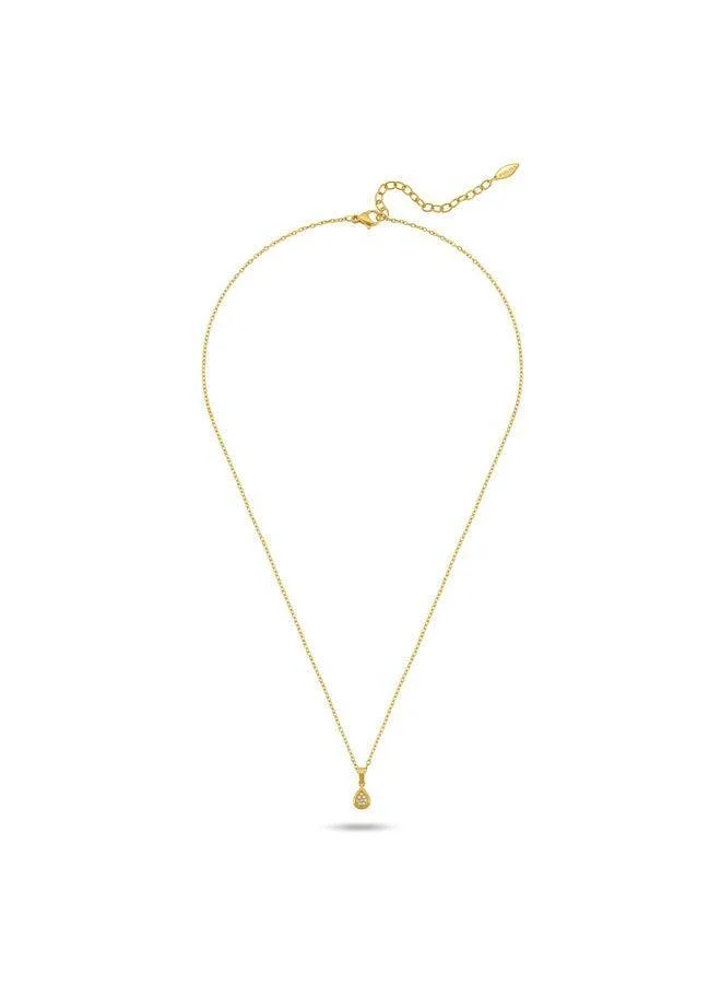 Police  Dropelle Yellow Gold Plated Stainless Steel Pendant Necklace for Women for Women | Best Price UAE