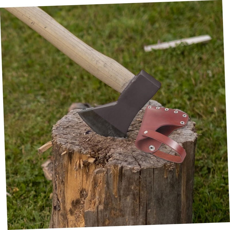 Leather Hatchet Cover Axe Protector Portable Outdoor Tool Holder For Camping Bushcraft - Image 4