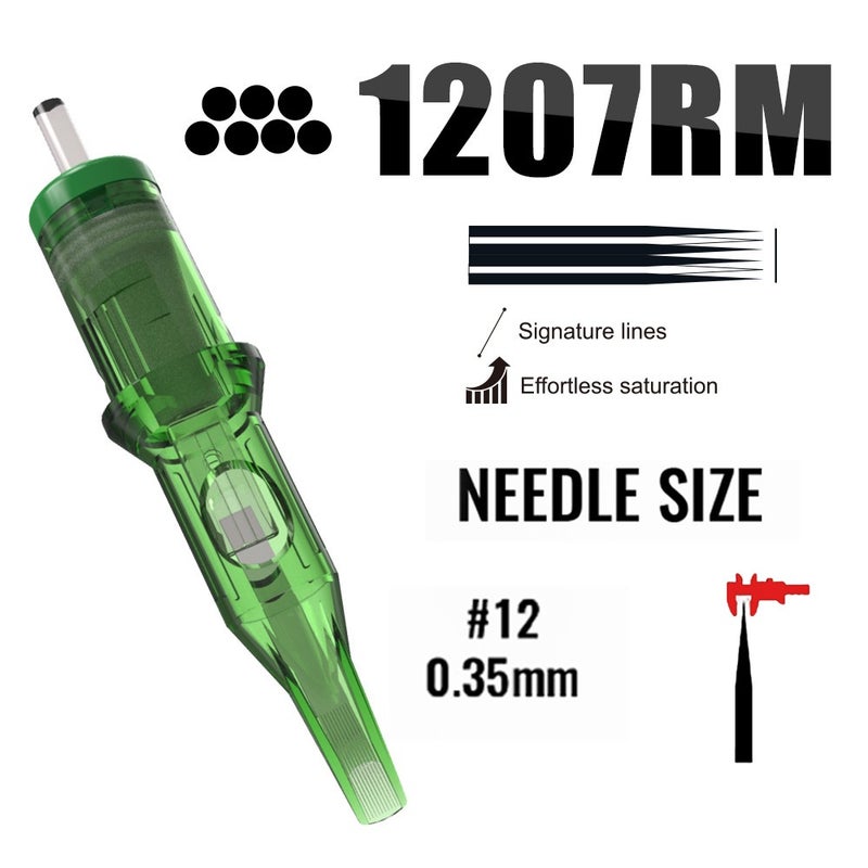 Rongtian Tattoo Needle Green Essence Integrated Needle for Tattoo Line Cutting and Shading Original Manufacturer Stock Wholesale Cross-border