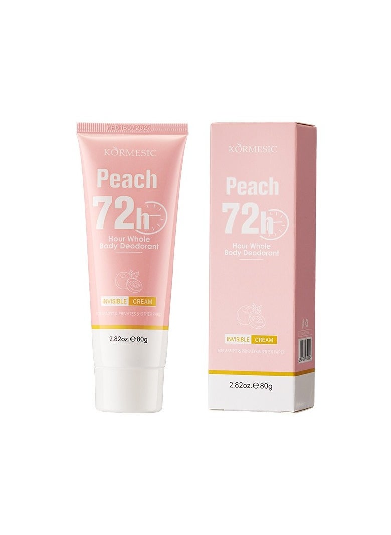 Kormesic Peach 72-Hour Full Body Cream 80g  - Image 1