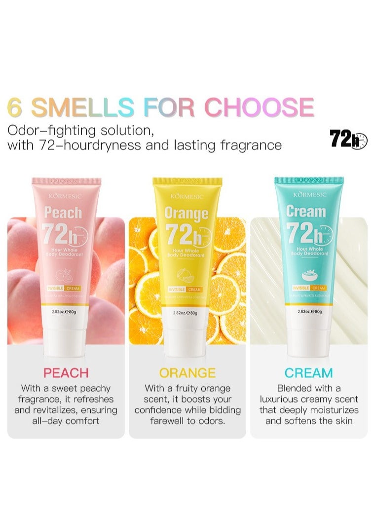 Kormesic Peach 72-Hour Full Body Cream 80g  - Image 2