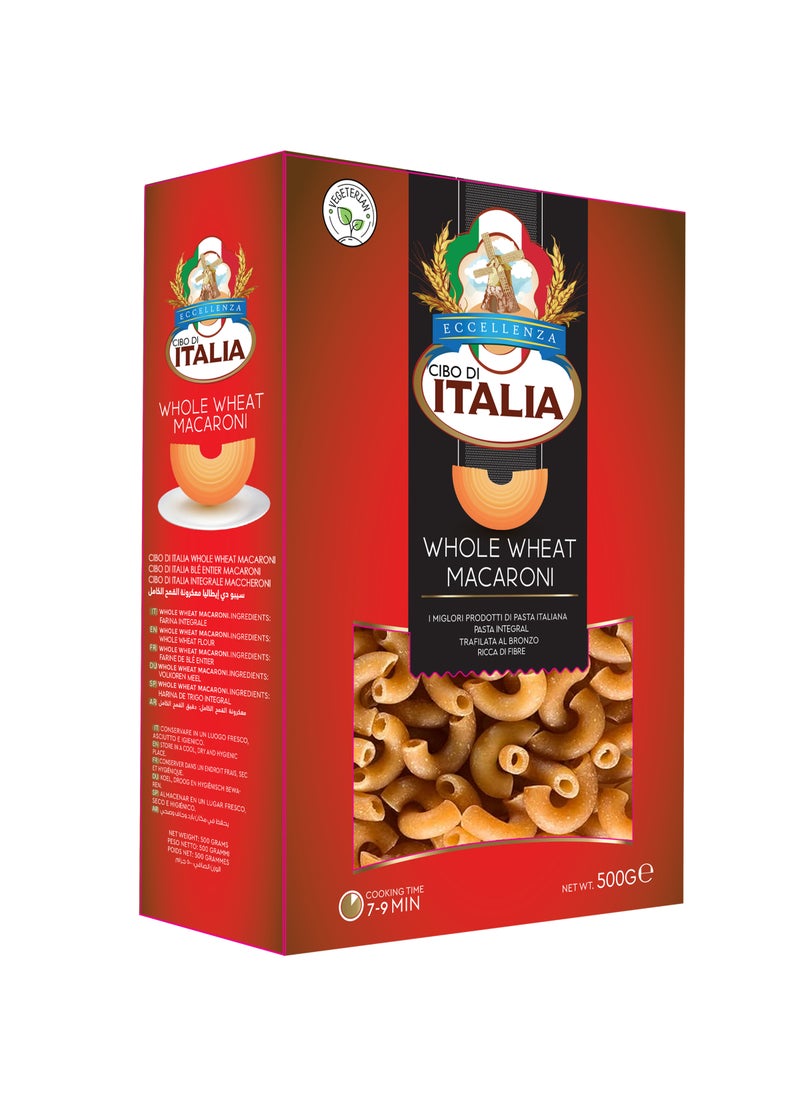 Cibo Di Italia Macaroni  Whole Wheat  Pasta 500g - Image 1