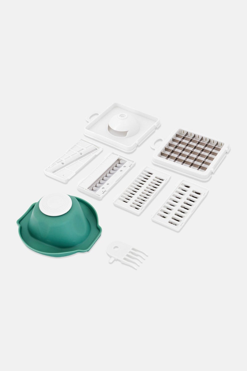 COOK WITH COLOR Multi Functional 14 In 1 Food Chopper, Green - Image 2