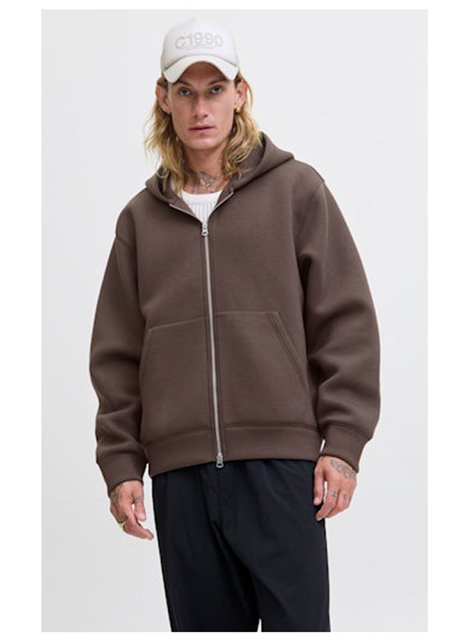 JACK & JONES Jcocover Scuba Sweat Zip Hood Sn - Image 3