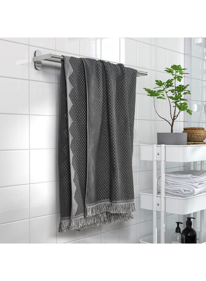 erorex Bath sheet, dark grey, 100x150 cm - Image 3