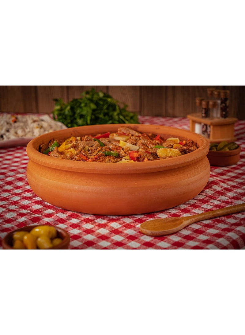 لوكسيول أواني طينية بيضاوية ومستطيلة من LuksYol – يدوية الصنع في تركيا من طين طبيعي غير مطلي – آمنة للفرن والميكروويف وغسالة الصحون – مثالية للطهي وتقديم الأطباق الرئيسية مثل السمك، الباستا، اللحوم، الطواجن – ١٠٠٪ صديقة للبيئة وخالية من BPA والمواد الكيميائية – صنعت بفن تركي تقليدي – متوفرة بألوان بني، أخضر، أزرق، طبيعي غير مطلي – بأبعاد متعددة: أوعية مستديرة ٣٠×٧٫٥×٣٠ سم وصوانٍ مستطيلة بمقاسات ٣٣×٨ سم، ٣٠×٧ سم، ٢٢×٧ سم، ٢٨×٨ سم، ٣٢×٩ سم – متينة وخالية من الكسر – تضفي جمالية ريفية ونكهة صحية على مائدتك – تغليف صديق للبيئة وجاهزة كهدايا للمنزل أو العائلة – مجموعة لوكس يول الفاخرة لاختيارك لمناسبات العشاء العائلية والاستضافة الأنيقة - Image 4