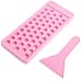 Juland Lip Balm Filling Tray with Scraper & Spatula 1 Set, 50-Cavity Mold for DIY Lip Balm and Lipstick, BPA-Free, Light Pink - Image 2