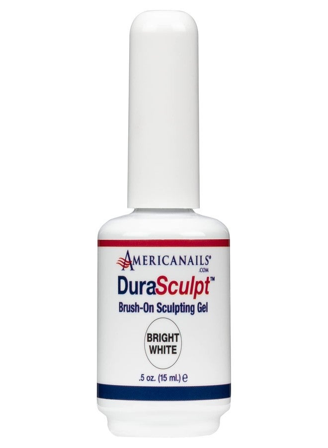 AMERICANAILS .COM Americanails DuraSculpt Brush-On Sculpting Gel Builder In A Bottle, Self-Leveling, Quick Cure Under LED Lamp - Bright White - Image 1