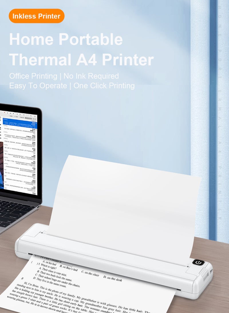Kidle طابعة حرارية منزلية صغيرة A4 مع حل طباعة بدون حبر محمول عبر WiFi للطلاب وموظفي المكاتب - Image 3