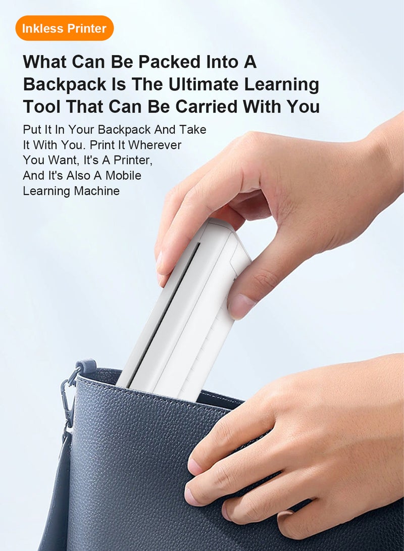 Kidle طابعة حرارية منزلية صغيرة A4 مع حل طباعة بدون حبر محمول عبر WiFi للطلاب وموظفي المكاتب - Image 5