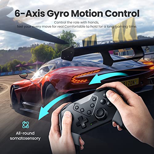 VOYEE Switch Controllers Compatible with Switch 2/Switch/Lite/OLED, Programming Wireless Pro Controller with Motion Control, Vibration, Wake-up, Turbo, Screenshot - Image 2