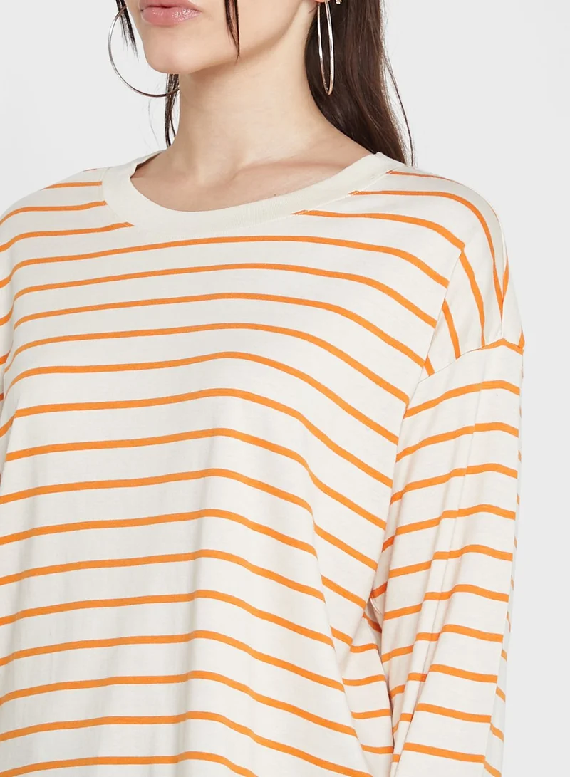 MONKI Striped T-Shirt