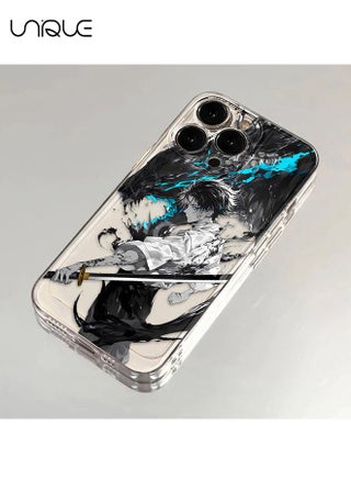 Compatible with iPhone 15 Pro Max Cases, Anime Character Cases, Okkotsu Yuta Cases - Clear Black Phone Cases - Sleek and Simple Phone Cases - TPU Drop Protection - view 4