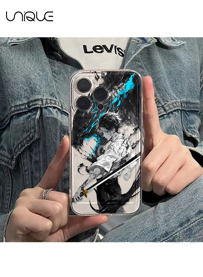 Unique Compatible with iPhone 15 Pro Max Cases, Anime Character Cases, Okkotsu Yuta Cases - Clear Black Phone Cases - Sleek and Simple Phone Cases - TPU Drop Protection - Image 5