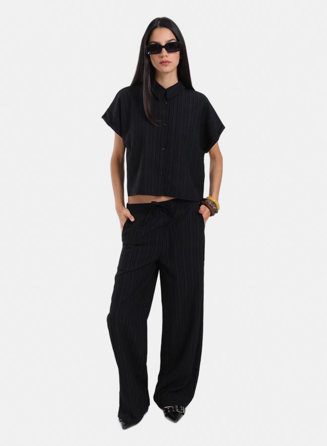 Carina Textured Pattern Lounge Shirt - Image 4