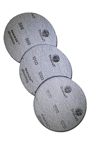 Creating the Difference TruCut Sanding Pads | Made Specifically for Bowling Balls | Resurfacing – Surface Management (3 Pack Variety Low Grits 500/1000 / 1500, 5 inch) - Image 1