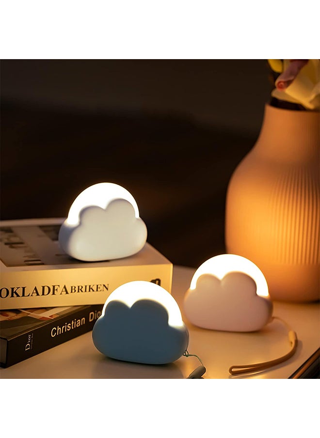 O Ozone Portable LED Night Light, Cute Cloud Mini Desk Lamp, Rechargeable Kids Night Light for Camping (Blue & Pink)  - Image 5