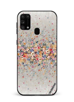 VR CREATIVE Protective Case Cover For Samsung Galaxy M31/M31 Prime Digital Floral Garland Design Multicolour  - Image 1