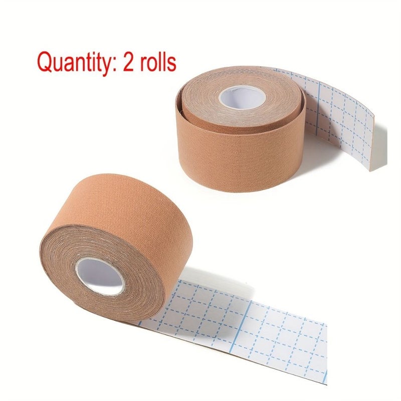 2 Rolls Kinesiology Tape 1.97 Inch Elastic Knee Support Bandage for Muscle Recovery - Image 4