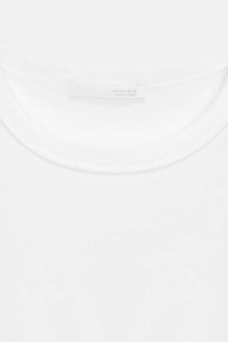 Dilvin White DILVIN Women's Solid Crew Neck T-Shirt for Women | Best Price UAE