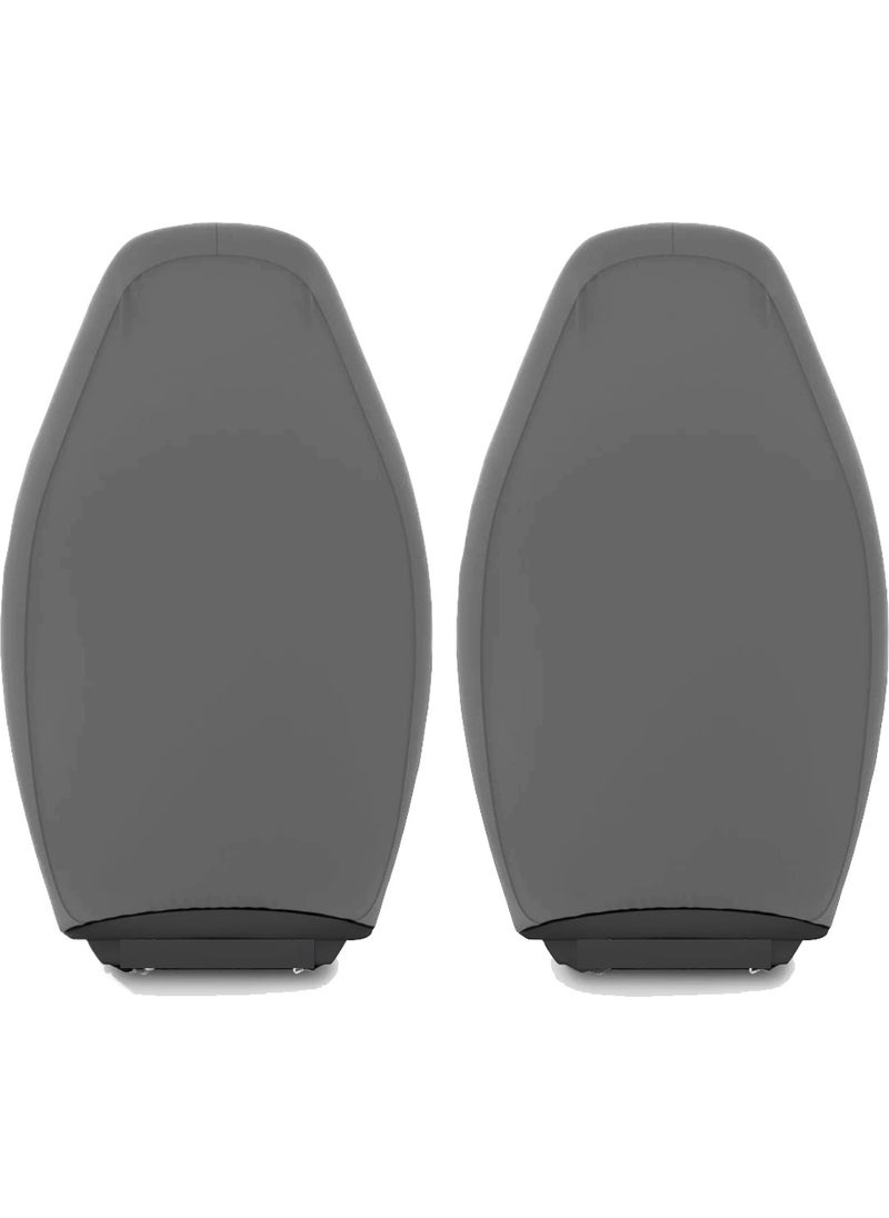 Space - Lancia Compatible Combed Gray Car Seat Cover Set Unprinted - Image 1